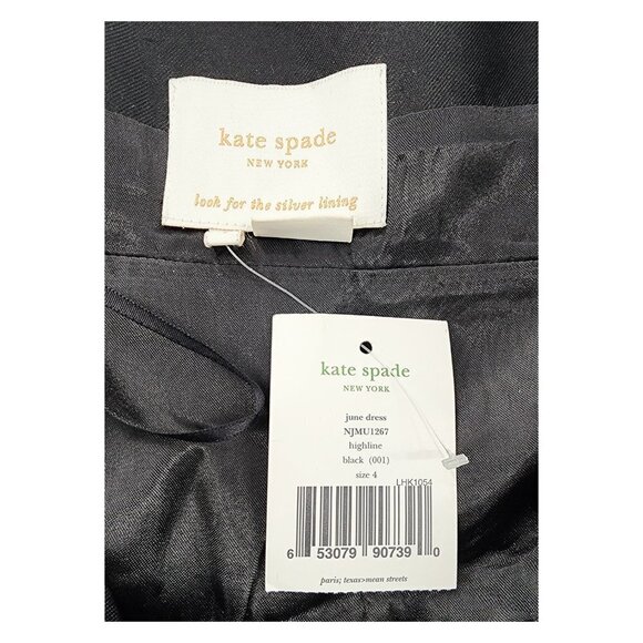 KATE SPADE June Dress Black NWT - Picture 5 of 9
